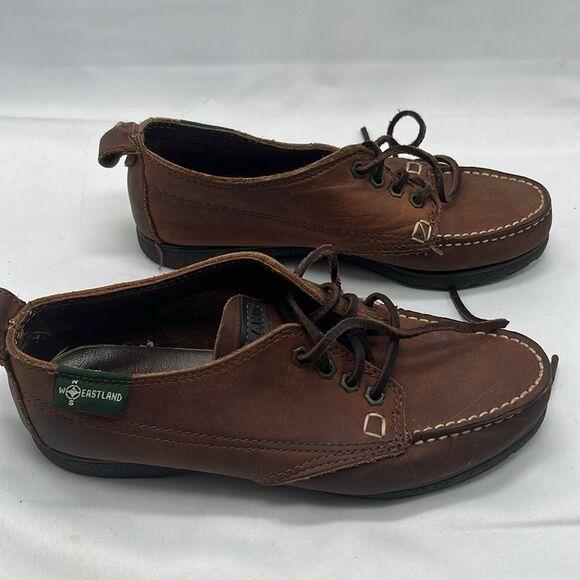 Eastland Brown Leather Flats & Loafers - Picture 3 of 9